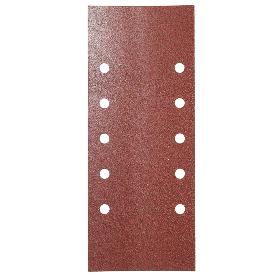 LIJA RECAMBIO CON VELCRO 115X280 MM. CON AGUJEROS GRANO  120 (10 PIEZAS)