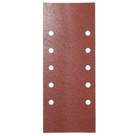 LIJA RECAMBIO CON VELCRO 115X280 MM. CON AGUJEROS GRANO  120 (10 PIEZAS)