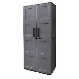 ARMARIO RESINA ALTO 68X37X169 CM. COLOR GRIS OSCURO