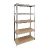 MODULO ESTANTERIA MONTAJE RÁPIDO SIN TORNILLOS 90X40X180 CM. (5 BATEAS)