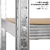 MODULO ESTANTERIA MONTAJE RÁPIDO SIN TORNILLOS 90X40X180 CM. (5 BATEAS)