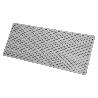 TALOCHA PLASTICO 350 X 150 MM. BASE ALMENADA GRIS