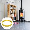 JUNTA SILICONA ESTUFA PELLET Ø80 MM.