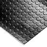 SUELO GOMA CIRCULOS 1,20X10 METROS 3 MM. DE GROSOR COLOR NEGRO