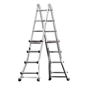 ESCALERA TELESCÓPICA ALUMINIO  5+5 PELDAÑOS