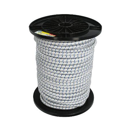 CUERDA ELÁSTICA FORRADA   10 MM. ROLLO DE 100 METROS