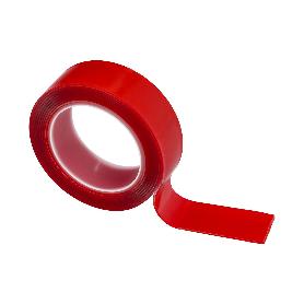 CINTA DOBLE CARA ELÁSTICA TRANSPARENTE 1,5 M. X 19 MM.