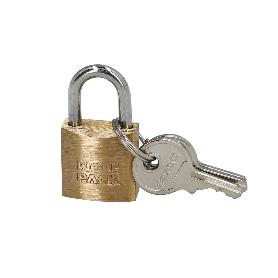 CANDADO LATON ARCO NORMAL 20 MM.