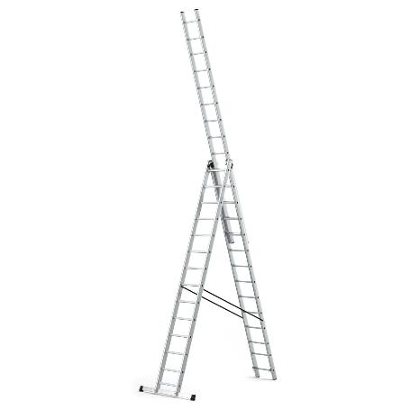 ESCALERA ALUMINIO INDUSTRIAL 14+14+14   3X4 MT.