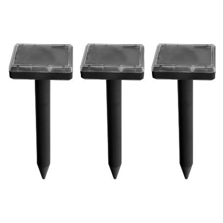 AHUYENTADOR ULTRASONIDOS TOPOS/RATONES 3 PIEZAS