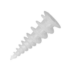 Taco nylon pladur autotaladrante 15×37 mm. 100 unidades. TACO NYLON PLADUR AUTOTALADRANTE 15×37 MM. 100 UNIDADES.