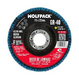 DISCO LAMINAS LIJA CIRCONIO INOX - PLUS 115X22 MM. GRANO 40