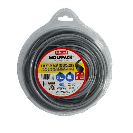HILO NYLON / ALUMINIO REDONDO PROFESIONAL Ø 3,5 MM. (DISPENSADOR 40 METROS)