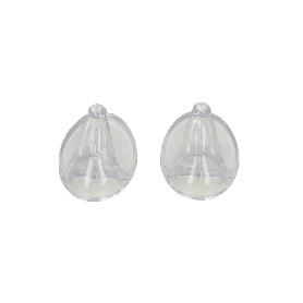 COLGADOR ORYX  TRANSPARENTE GRANDE (BLISTER 2 UNIDADES) ADHESIVO