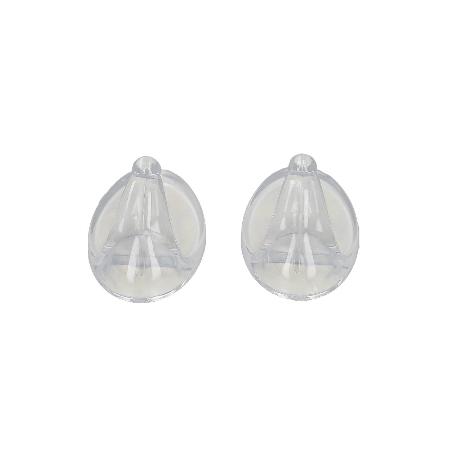COLGADOR ORYX  TRANSPARENTE GRANDE (BLISTER 2 UNIDADES) ADHESIVO
