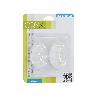 COLGADOR ORYX  TRANSPARENTE GRANDE (BLISTER 2 UNIDADES) ADHESIVO