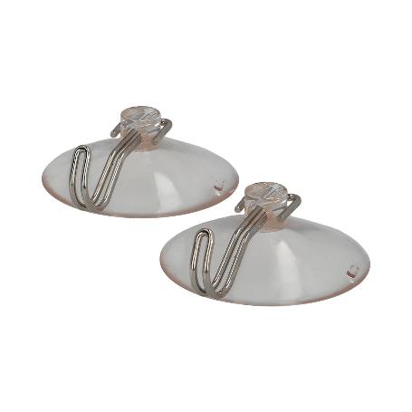 COLGADOR ORYX VENTOSA 50 MM. (BLISTER 2 UNIDADES)