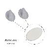 COLGADOR ORYX  BLANCO GRANDE (BLISTER  2 UNIDADES) ADHESIVO