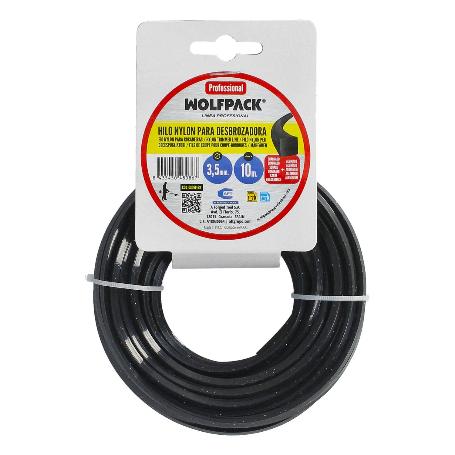 HILO NYLON/ALUMINIO CUADRADO PROFESIONAL Ø 3,5 MM. (ROLLO 10 METROS)