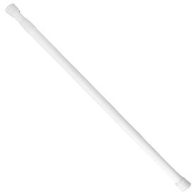 BARRA PARA  CORTINA DUCHA EXTENSIBLE ALUMINIO BLANCO 125 A 220 CM.