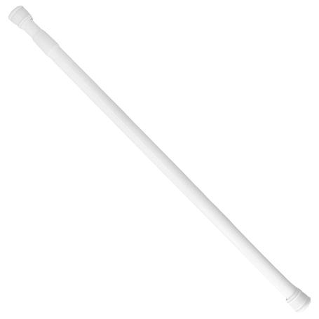 BARRA PARA  CORTINA DUCHA EXTENSIBLE ALUMINIO BLANCO 125 A 220 CM.