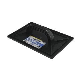 TALOCHA PLASTICO 27X18 CM. MANGO REDONDO NEGRO CON ALVEOLOS