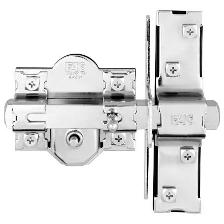 CERROJO SEGURIDAD FAC 946-RP/80 SERIE UVE  NIQUELADO ANTIBUMPING