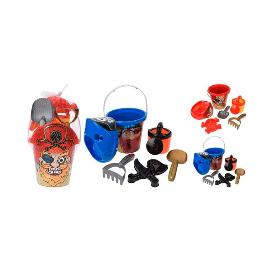 CUBO PLAYA PIRATAS 6 PIEZAS SURTIDO