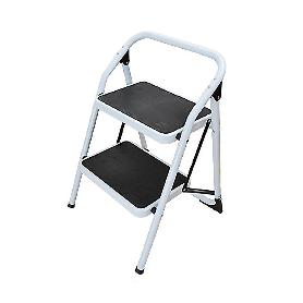 TABURETE 2 PELDAÑOS TUBO REDONDO BAJO