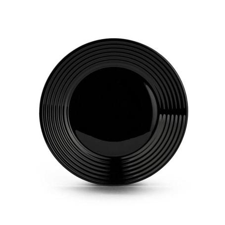 PLATO POSTRE HARENA NEGRO 19 CM