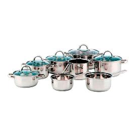 BATERIA TAPA VIDRIO OTAWA 13 ELEMENTOS 8 PIEZAS