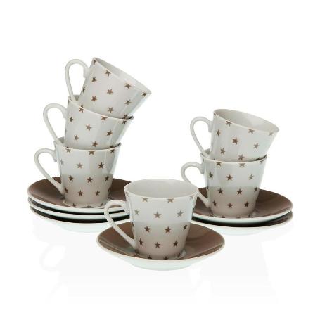 TAZAS CAFE + PLATO STARY PORCELANA