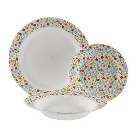 VAJILLA PORCELANA FLANDES 18 PIEZAS