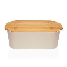 PANERA PLASTICO + TABLA CORTAR BAMBU BLANCA