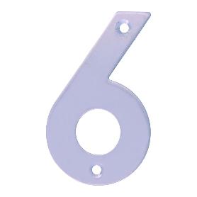 NUMERO 6 -M.4 INOX.18/8 10CM.