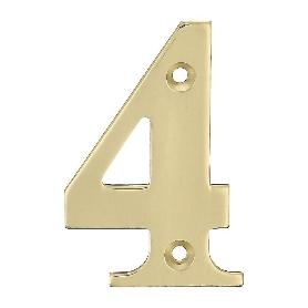 NUMERO 4 -M.4 LATON 10CM.