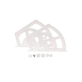 SOPORTE ZAPATERO P/2 BALDAS BLANCO