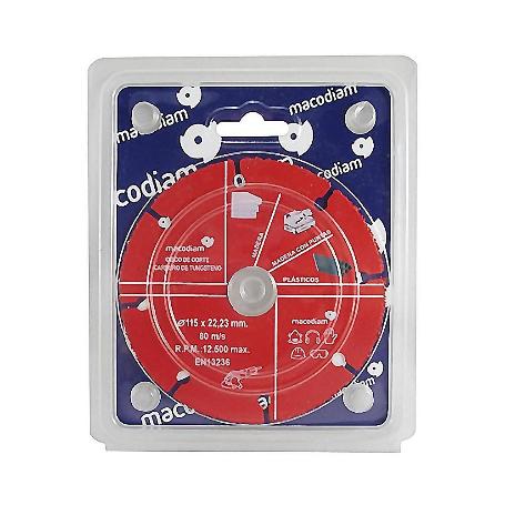 DISCO ACERO 115 MACK CORTE MADERA PLASTIC.MULTIMATERIAL