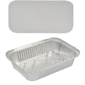 BANDEJAS ALUMINIO + TAPA 25X19 CM