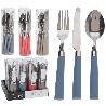 CUBERTERIA MANGO PLASTICO 12 PIEZAS SURTIDA