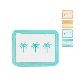 BANDEJA MELAMINA OASIS 36,5X28,5X1,7 CM SURTIDA