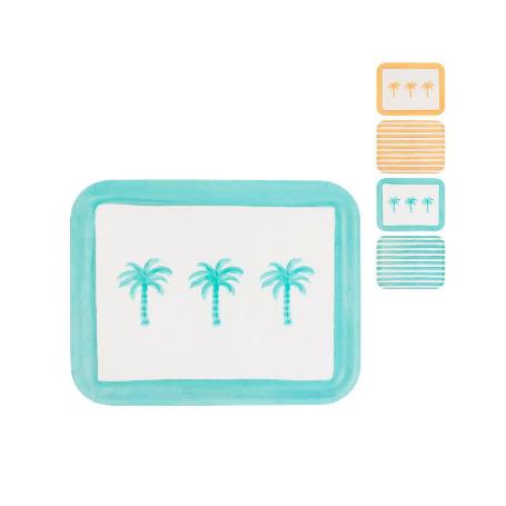 BANDEJA MELAMINA OASIS 36,5X28,5X1,7 CM SURTIDA