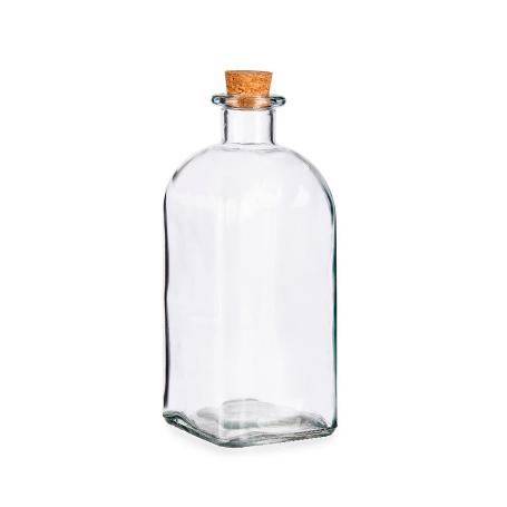 BOTELLA FRASCA VIDRIO + TAPON 1 LITRO