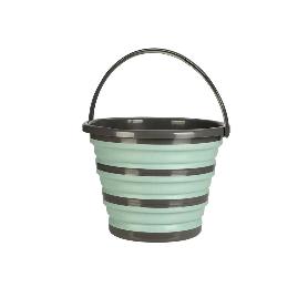 CUBO PLEGABLE SILICONA 10 L VERDE