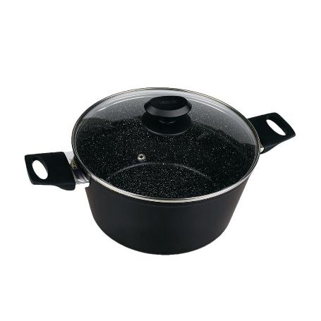 OLLA CON TAPA ALUMINIO PIEDRA 24 CM 3209