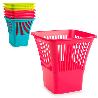 PAPELERA 29X29 CM CUADRADA SURTIDA