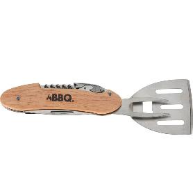 ACCESORIOS BARBACOA 5 EN 1 MANGO MADERA