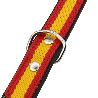 COLLAR CUERO BANDERA ESPAÑA 45 CM