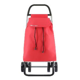 CARRO COMPRA SAQUET LN 4 RUEDAS ROJO