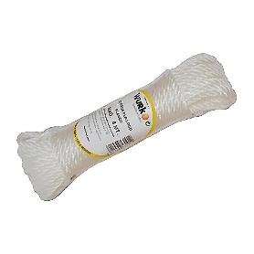 CUERDA PLASTICO 4 MM BLANCA 5MT